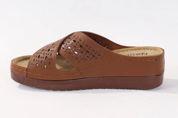 Dagoster DZA37-3025 Taba Günlük Ortopedik Kadın Terlik - 3