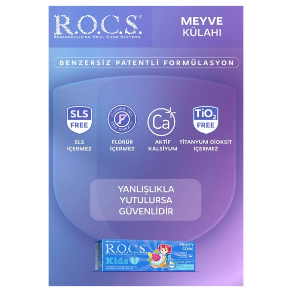 R.o.c.s Kids 3-7 Yaş Meyve Külahı Diş Macunu 45g - 4