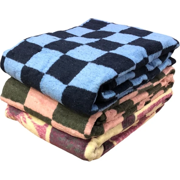 Royam Tek Kişilik Şantiye İşçi Peluş Battaniye Sıcak Tutan 160 X 210 Karışık - 8