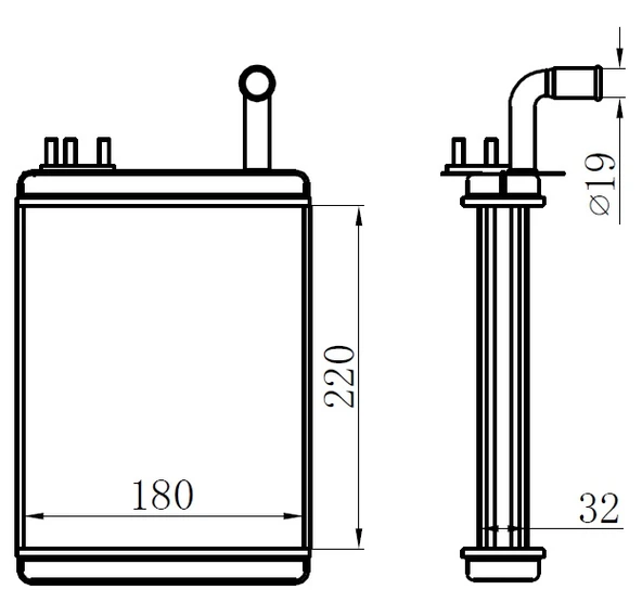ORIS KFI010032 KALORİFER RADYATÖRÜ BRAZİNG PALIO 233x195x32 7078698 ürün görseli 1