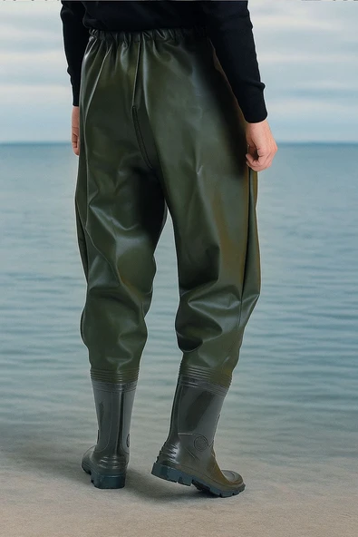 BYT Su Geçirmez Çizmeli Yağmur Pantolonu - 2