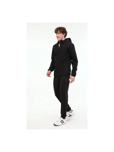 KİNETİX BASIC SOFTSHELL 5PR SİYAH SOFTSHELL SU VE RÜZGAR GEÇİRMEZ MONT - Resim 4