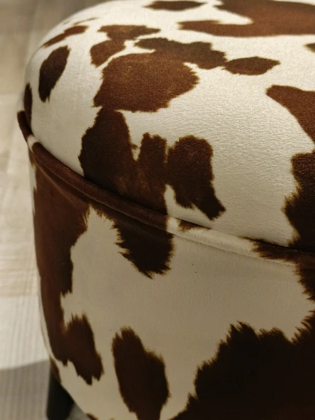 MERCAN MOBİLYA LEOPAR DESENLİ PUF BENCH - 5