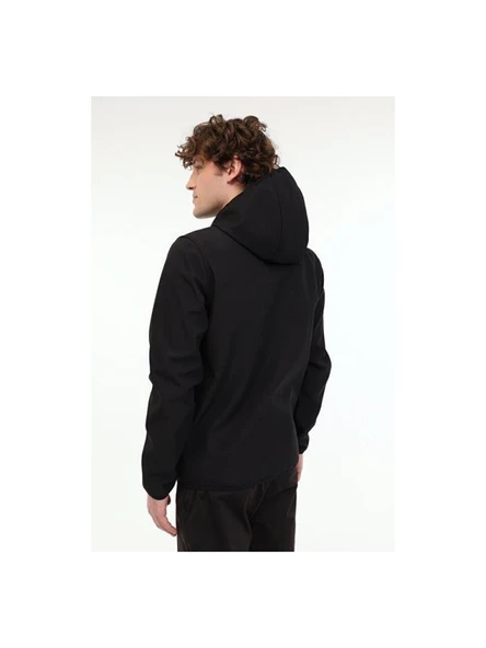 KİNETİX BASIC SOFTSHELL 5PR SİYAH SOFTSHELL SU VE RÜZGAR GEÇİRMEZ MONT - Resim 3