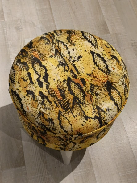 MERCAN MOBİLYA LEOPAR DESENLİ PUF BENCH - 5