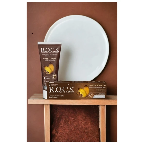 R.o.c.s Kahve & Tütün Lekelere Karşı Diş Macunu 60ml - 4