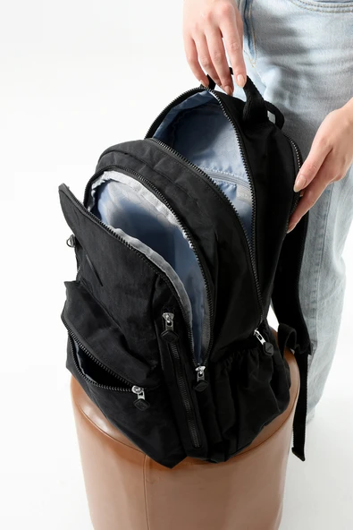 Bolsas Kadın Okul Sırt Çanta Siyah 1091 - Resim 3