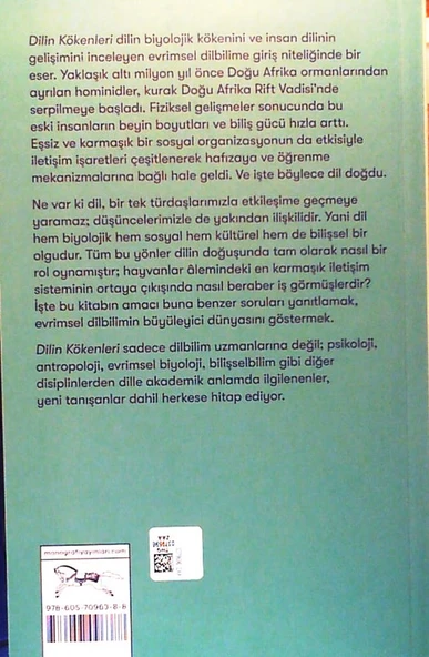 Dilin Kökenleri: Evrimsel Dilbilime Giriş - Resim 2