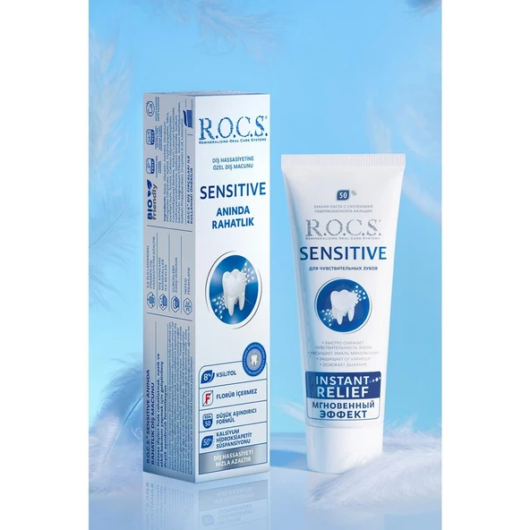 R.o.c.s Sensitive Relief Hassasiyete Karşı Florürsüz Diş Macunu 75ml - 5