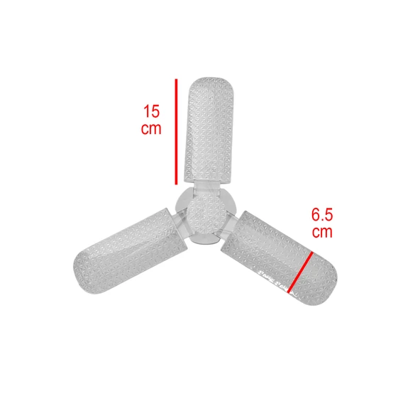 Üç Pervaneli Tasarruflu Ampul 40 W Led Lamba Beyaz E27 Duy 3600 Lümen Uzun Ömürlü 220 Volt 1 Adet - Resim 3