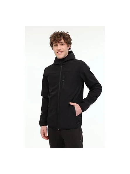 KİNETİX BASIC SOFTSHELL 5PR SİYAH SOFTSHELL SU VE RÜZGAR GEÇİRMEZ MONT ürün görseli