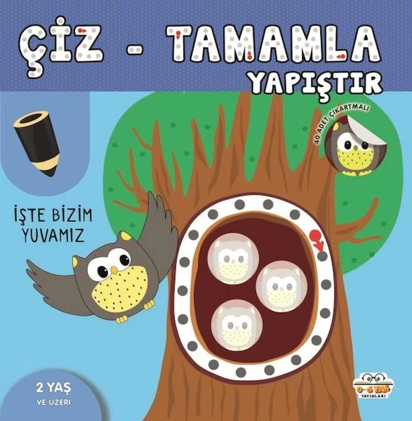 Çiz - Tamamla - Yapıştır İşte Bizim Yuvamız ürün görseli