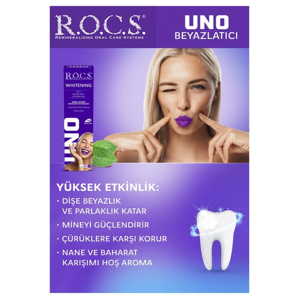R.o.c.s Uno Hızlı Beyazlatıcı Diş Macunu 74g - 3