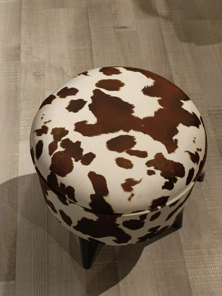 MERCAN MOBİLYA LEOPAR DESENLİ PUF BENCH - 2