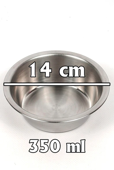 Beton Kedi ve Köpek Mama/Su Kabı | Devrilmeye Dayanıklı, Paslanmaz Çelik Kaseli - Resim 7