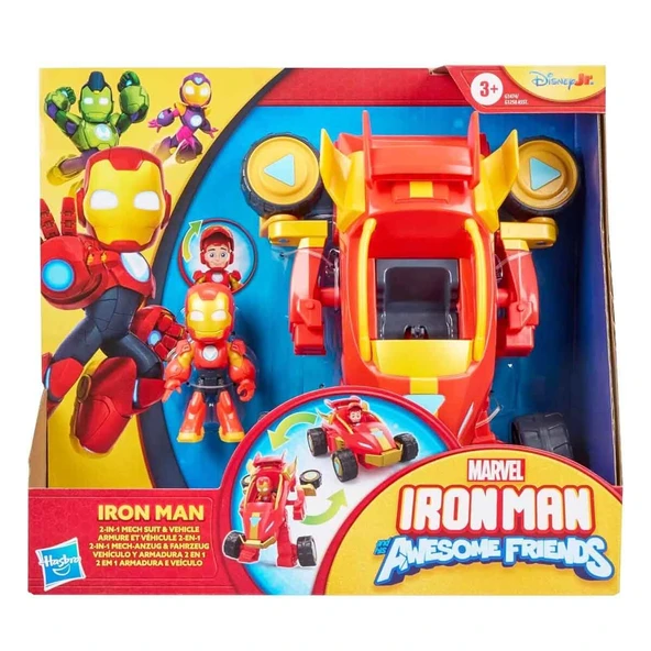 Marvel G1258 Iron Man ve Muhteşem Arkadaşları 2'si 1 Arada Araç Seti G1474 ürün görseli 1
