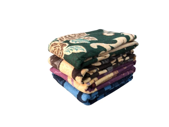 Royam Tek Kişilik Şantiye İşçi Peluş Battaniye Sıcak Tutan 160 X 210 Karışık