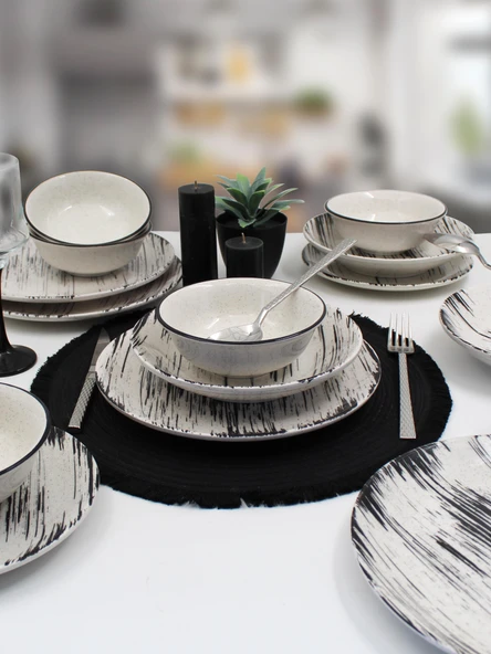 Anka 20 Cm Seramik Yemek Tabağı 6 Adet - Resim 4