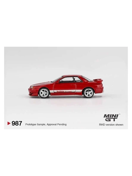 Mini GT 1/64 Nissan Skyline Gt-R (R32) Veilside Combat C-I Gem Red 987 - Resim 4