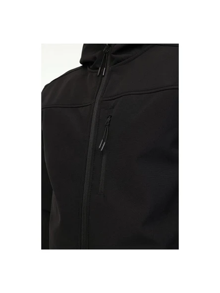 KİNETİX BASIC SOFTSHELL 5PR SİYAH SOFTSHELL SU VE RÜZGAR GEÇİRMEZ MONT - Resim 5