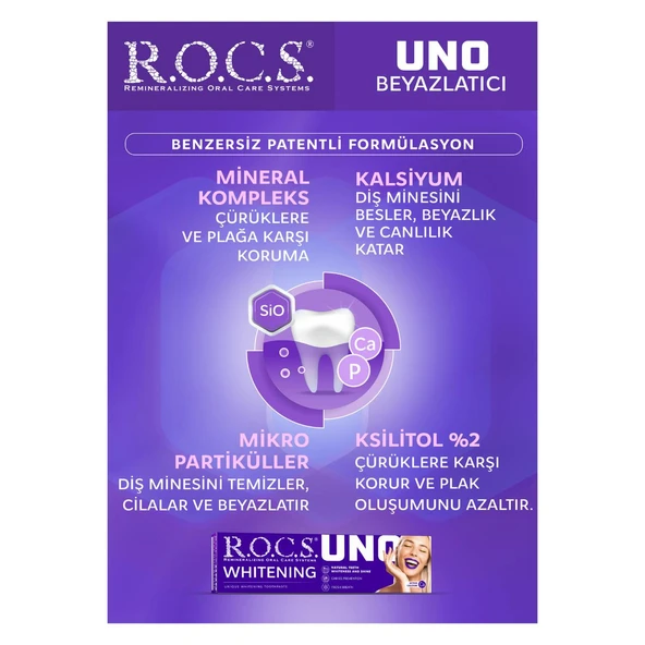 R.o.c.s Uno Hızlı Beyazlatıcı Diş Macunu 74g - 2