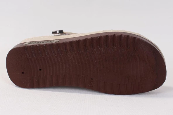 Dagoster DZA37-3005 Bej Günlük Ortopedik Kadın Terlik - 4