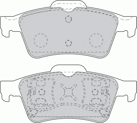 SANGSIN SP1834 ARKA FREN BALATA FORD FOCUS II 05-> / CONNECT 06-> / C-MAX 06-> / NISSAN PRIMERA P12 02-> / RENAULT LAGUNA II 01-> / MEGANE II / LATITUDE / OPEL VECTRA 03-> 7701206609-1605196-2T142M008 ürün görseli 1