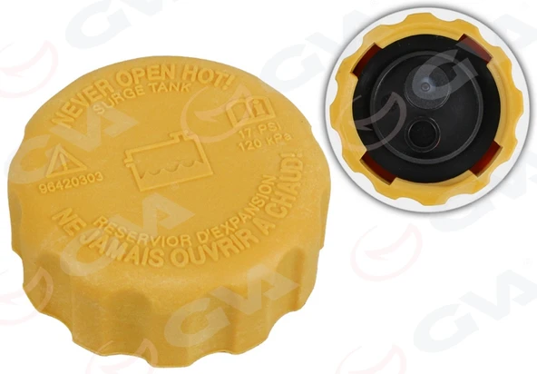 GVA 9890134 GENLEŞME KAVANOZU KAPAĞI RADYATOR EK SU DEPO CHEVROLET LACETTI-KALOS-AVEO-MATIZ-NUBIRA-REZZO-SPARK 94539597-96420303 ürün görseli