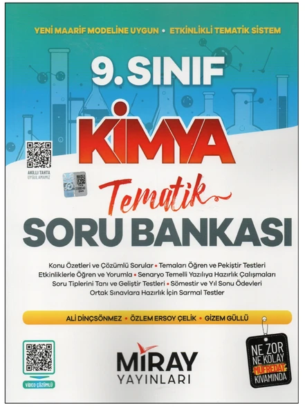 Miray 9. Sınıf Kimya Tematik Soru Bankası ürün görseli