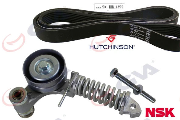 GVA 59A9020 ALTERNATÖR GERGİ KİTİ ASTRA H-CORSA C-D 1.2-1.4 K015PK1355 1340671-6340553-1340551-1340550