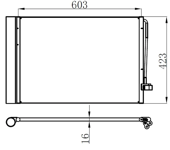 ORIS CBM586016 KLIMA RADYATORU BMW M54 N62 N73 E60 E65 E63 E64 64509122825 ürün görseli