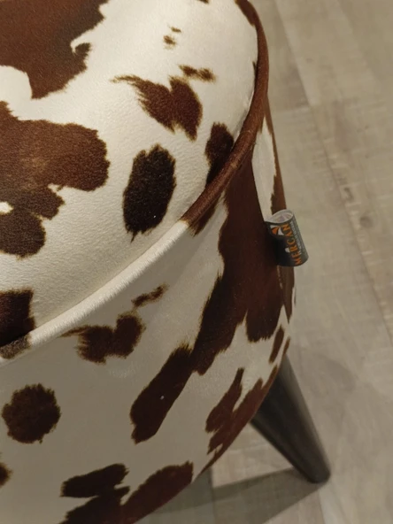 MERCAN MOBİLYA LEOPAR DESENLİ PUF BENCH - 3