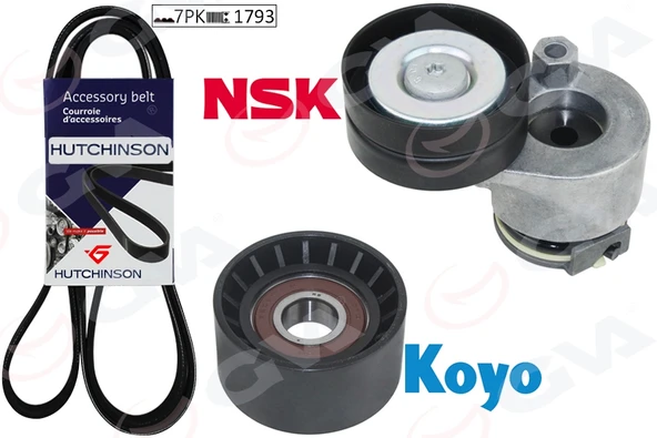 GVA 59A1912 ALTERNATÖR GERGİ KİTİ KÜTÜKLÜ MASTER II 1.9-2.5 DCİ 02 > LAGUNA II 1.9 DCİ-2.0 16V 02 > K017PK1793 117200051R-117209969R-7701479099 ürün görseli 1