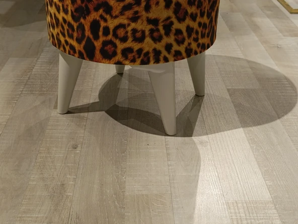 MERCAN MOBİLYA LEOPAR DESENLİ PUF BENCH - 3