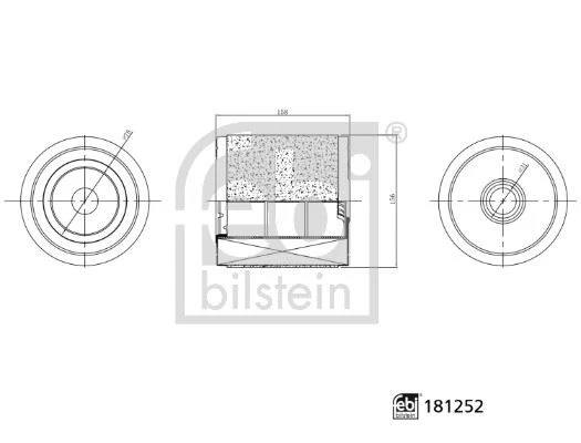 FEBI 181252 HAVA FİLTRESİ AUDI A6-A7 2018 > DEZD-DEZF-DFBA-DTPA-DTPB-DESA 2.0 TDİ 4K0133844E-4K0133844A ürün görseli 1