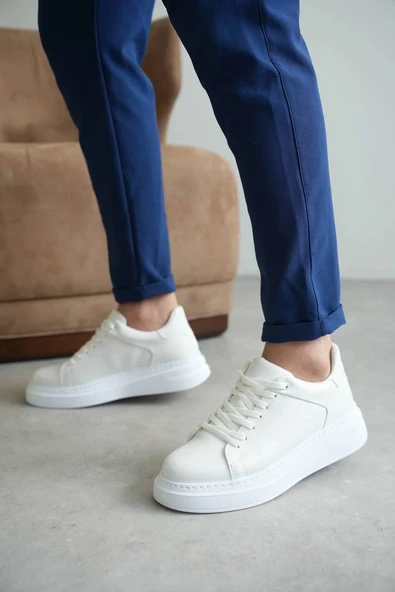 BİÇOMİ KB-B2 Kuback Beyaz Cilt Günlük Erkek Ayakkabı ürün görseli