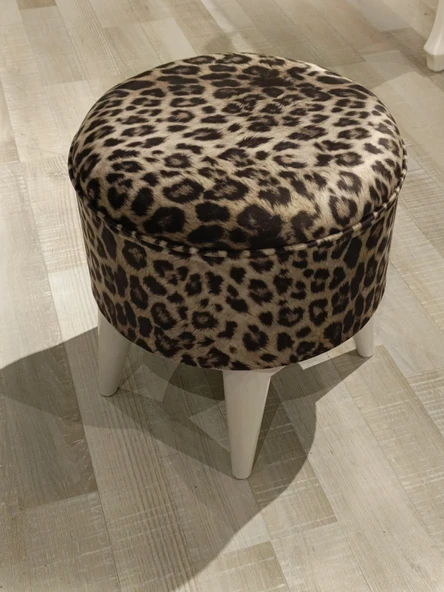 MERCAN MOBİLYA LEOPAR DESENLİ PUF BENCH - 5