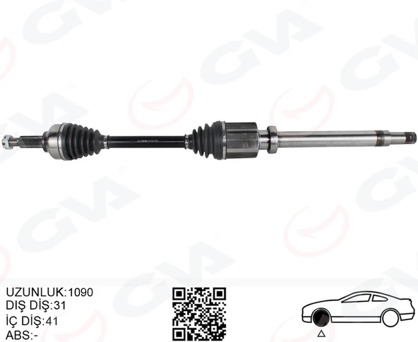 GVA 4435032 ON AKS KOMPLE SAĞ TOURNEO CUSTOM 2.2 TDCİ-2.0TDCİ 155HP KISA ŞASE 12> BK213B436AE-BK213B436AD-KK213B436AB ürün görseli 1