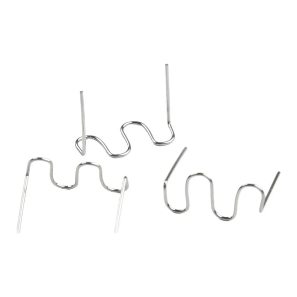 Schulzz 100 Adet 0.8mm Tampon Plastik Parça Tamir İçin Zımba Teli - 2