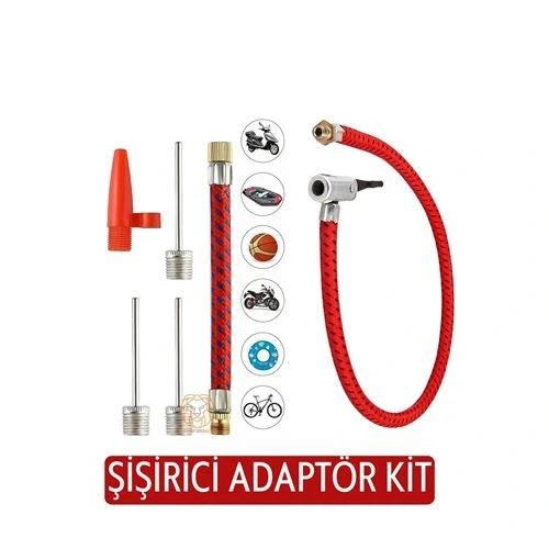 El Ayak Pompaları İğne Hortum Şişirme Kiti - Resim 2