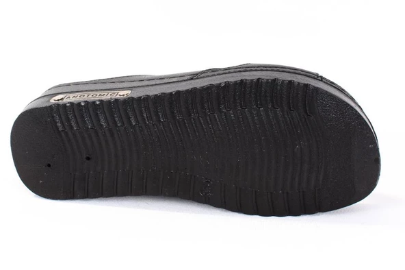 Dagoster DZA37-3025 Siyah Günlük Ortopedik Kadın Terlik - Resim 4