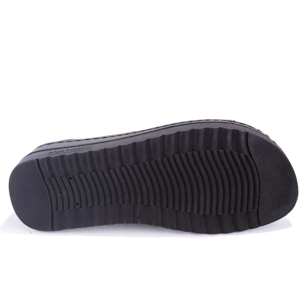 Dagoster DZA37-3001 Siyah  Günlük Ortopedik  Kadın Terlik - 4