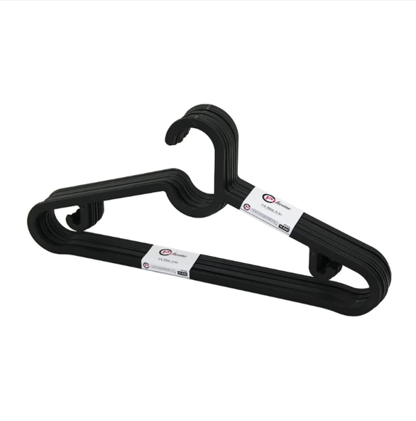 Pi Home Siyah Slim 10'lu Elbise Askısı