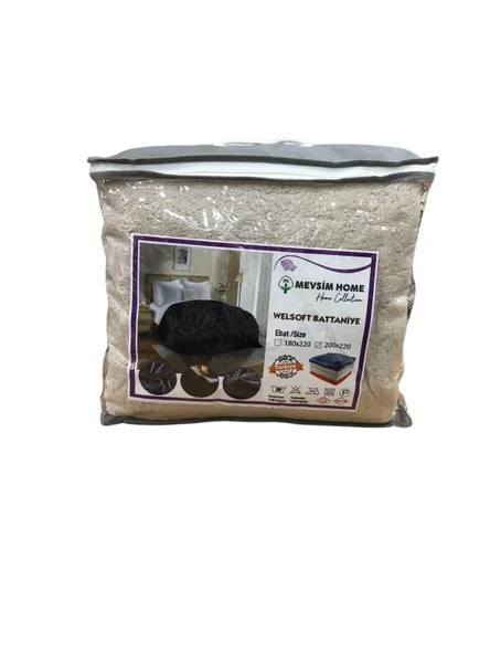 Royam Mevsim Home Çift Kişilik Wellsoft Polar Battaniye 200 x 220 - Resim 9