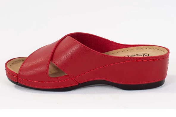 Dagoster DZA37-1802 Kırmızı Günlük Ortopedik Kadın Terlik - 3