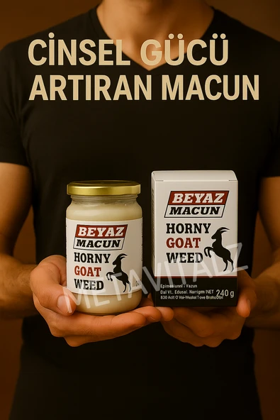 Beyaz Macun 240g Erkeklere Özel Enerji ve Güç Desteği Epimedyumlu Karışım - Resim 2