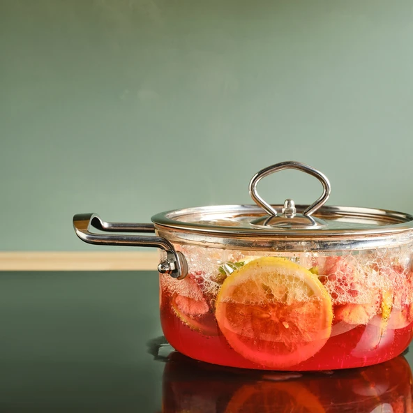 Karaca Amore Borosilikat Cam Derin Tencere 16 Cm - Resim 2