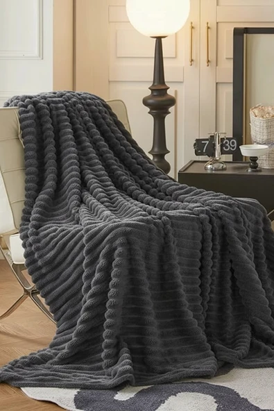 King size Fitilli Battaniye Battal Boy 240x260 cm - Resim 4