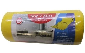 Technow Softtex 15 Kesimli Sarı Kopar Kullan Rulo Temizlik Bezi 27x30 Cm 2'li - Resim 4