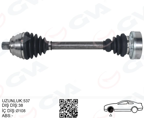 GVA 4475264 KOMPLE AKS ÖN SAĞ/SOL T4 1.9 TD-2.4 D-2.5 TDİ 91-03 ACV-AJA-AAB 1.9 TD-2.4 D-2.5 TDİ 701407271M-701407451X ürün görseli